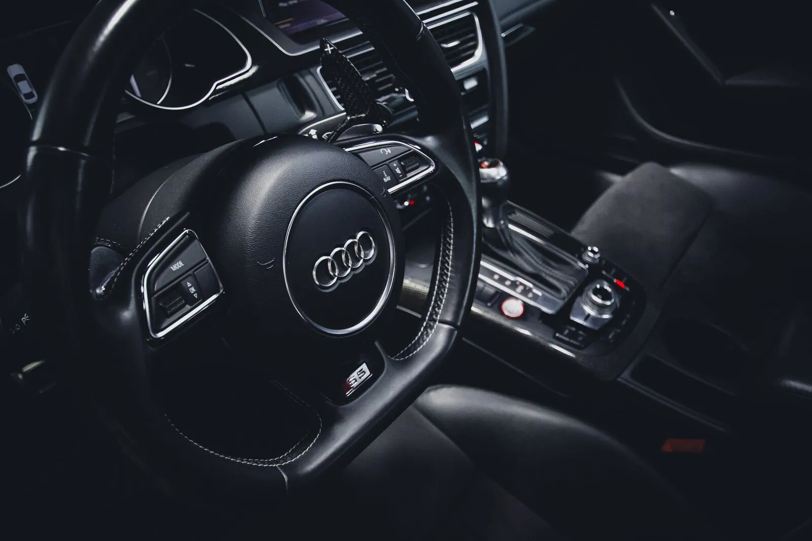 Clean detailed Audi interior
